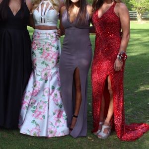 Grey formal dress! Long